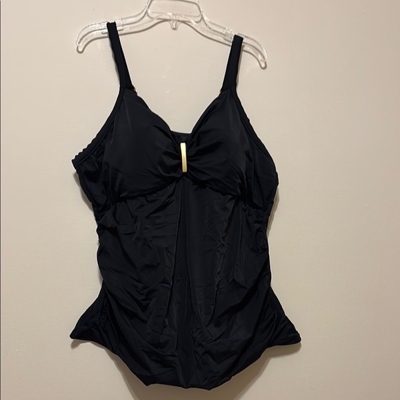 Other - Black Swimsuit with Gold Accent
